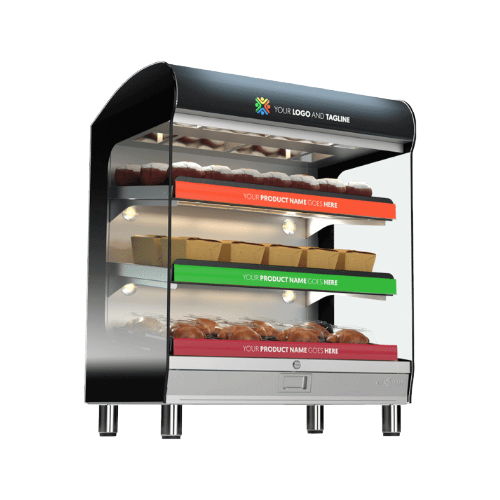 Alto-Shaam HSM-36-3S-T-208V 36″ Straight Glass Floor Type Heated Display Case - 208V
