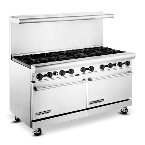 American Range AR-10 60" Propane Gas Range With 10 Open Burner
