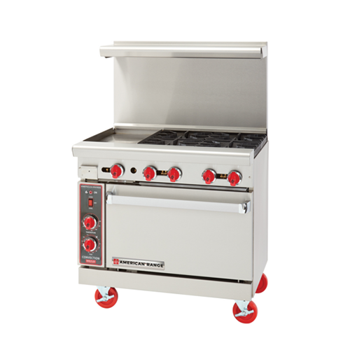 American Range AR-12G-4B-LP 36″ Propane Gas Range With 12″ Griddle