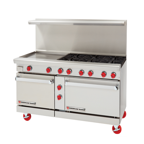 American Range AR-24G-6B-LP 60" Propane Gas Range With 24" Griddle