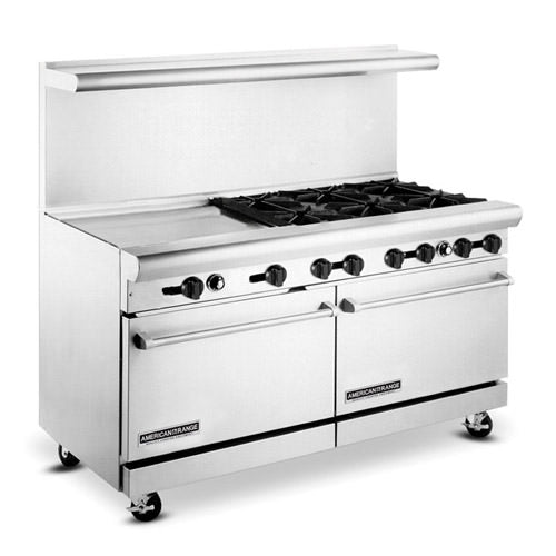 American Range AR24G-6B 60" Propane Gas Range With 24" Griddle
