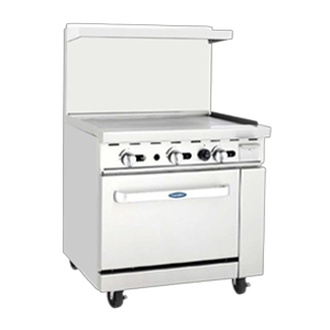 Atosa AGR-36G-NG 36″ Propane Gas Range With 36" Griddle