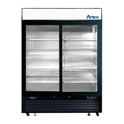 Atosa MCF8727GR 54" 2 Sliding Door Glass Refrigerator Merchandiser