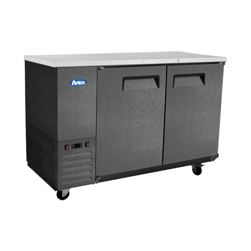 Atosa SBB48GRAUS2 48″ 2 Door Solid Stainless Back Bar Refrigerator