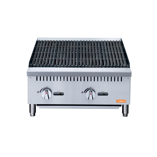 Brika BRB-24 24" Natural Gas Radiant Charbroiler