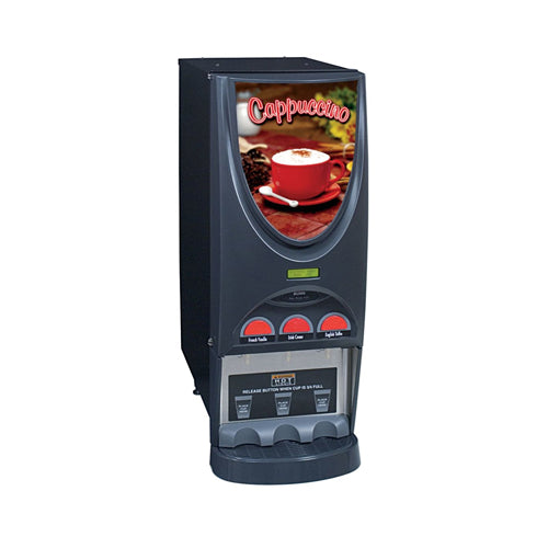 Bunn 36900.6000 iMIX-3 Black Fresh Mix Hot Beverage Dispenser With 3 Hoppers