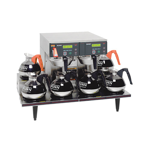 Bunn AXIOM-0/6-TWIN Automatic Coffee Brewer With 6 Lower Warmers