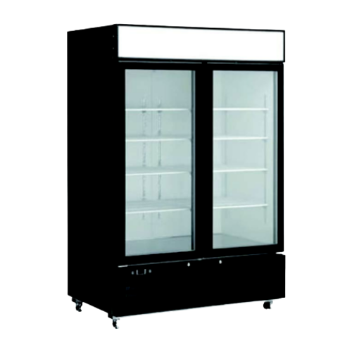 EFI C2-48GDVC 48" 2 Door Swing Glass Refrigerator Merchandiser
