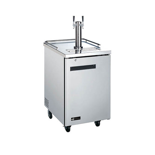 EFI CBBSDD1-24CC 24" Stainless Steel Beer Dispenser Refrigerator With Single Tab Tower