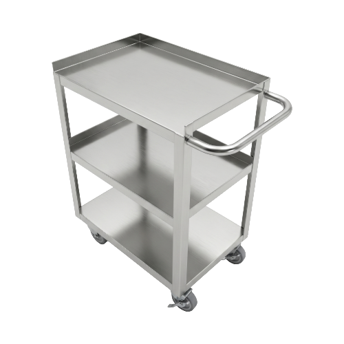 EFI CBC1932WD-15 19" x 32" Stainless Steel 3 Shelf Utility Cart
