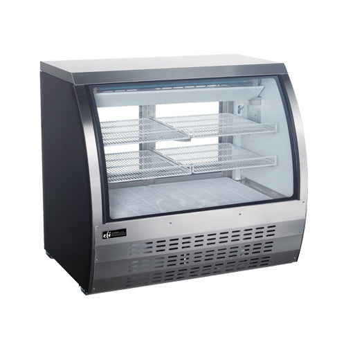 EFI CDC-36 36″ Curved Glass 2 Door Floor Refrigerated Display Case
