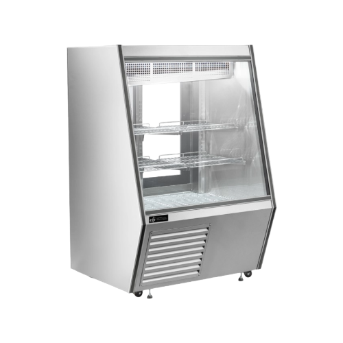 EFI CDCSS-60 60" Straight Glass 2 Door Floor Refrigerated Deli Case
