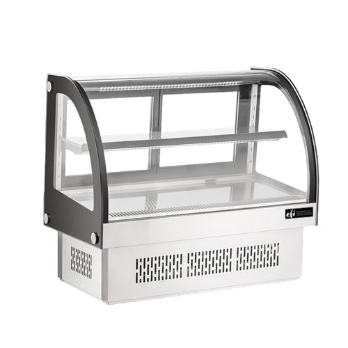 EFI CGCM-CT-3633-Curved Glass Countertop Display Refrigerator