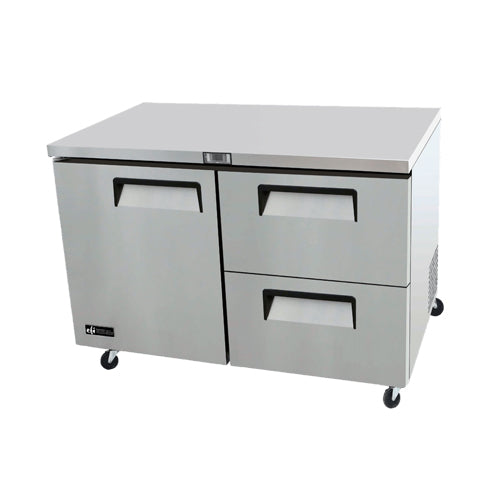 EFI CUDW2-60VC 60" Undercounter Refrigerator With 1 Door & 2 Drawers