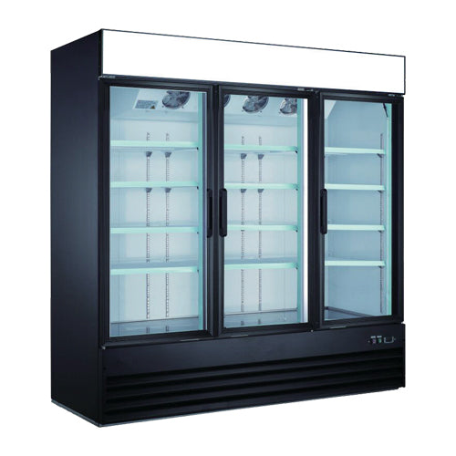 EFI F3-78GDVCX 3 Door Glass Freezer Merchandiser