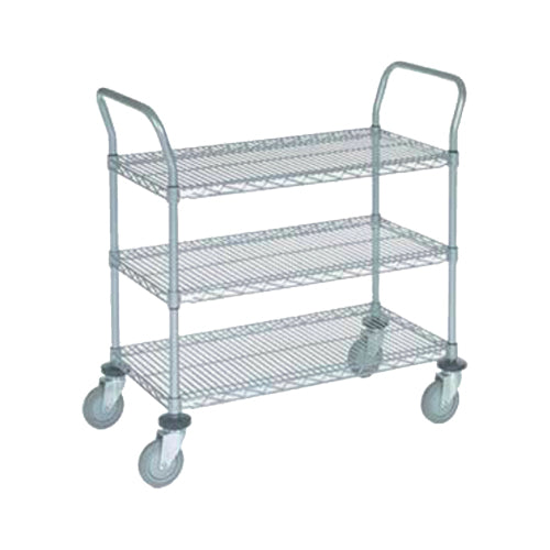 EFI N-S1836C-3C 18" x 36" Chrome 3 Wire Shelf Utility Cart
