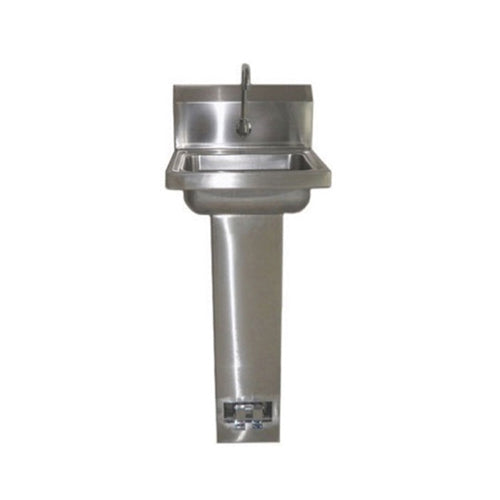 EFI SIH817-P 17" x 15" Wall Mounted Hand Sink With Faucet & Pedestal Base