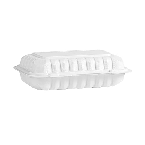 Globe 7013 9" X 6" X 3" MFPP Recyclable Hinged Container – 150/Case