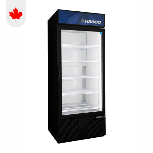 Habco ESM28HC 30" Wide 78" High 1 Swing Door Glass Refrigerator Merchandiser