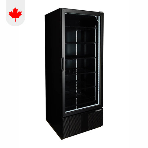 Habco ESM28HCTD-BLK 30" Wide 78" High 1 Swing Door Glass Refrigerator Merchandiser