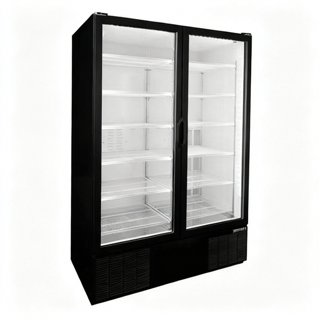 Habco ESM49HCTD 54" Wide 78" High 2 Swing Door Glass Refrigerator Merchandiser