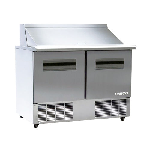 Habco HFP48-18M-2S 48" 2 Door Mega Top Refrigerator