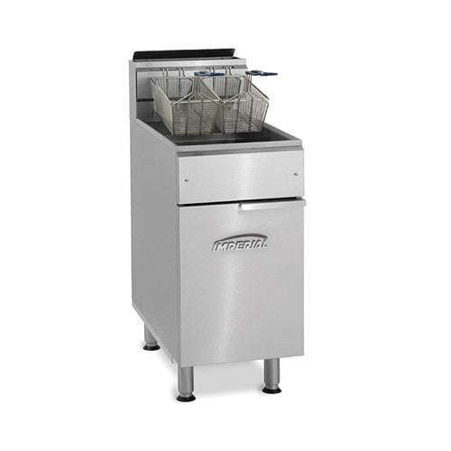 Imperial IFS-75-OP 75 Lb Floor Open Pot Natural Gas Fryer