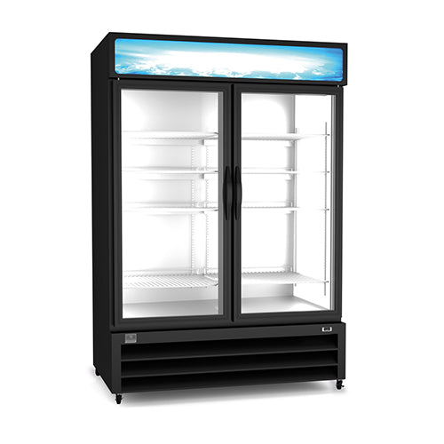 Kelvinator KCHGM48R 54'' Two Door Swing Glass Refrigerator Merchandiser