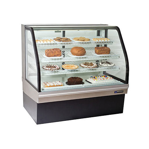 Master-Bilt CGB-59 59" Curved Glass 2 Door Floor Refrigerated Bakery Case