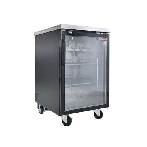 New Air NBB-23-SG 23" 1 Door Glass Back Bar Refrigerator