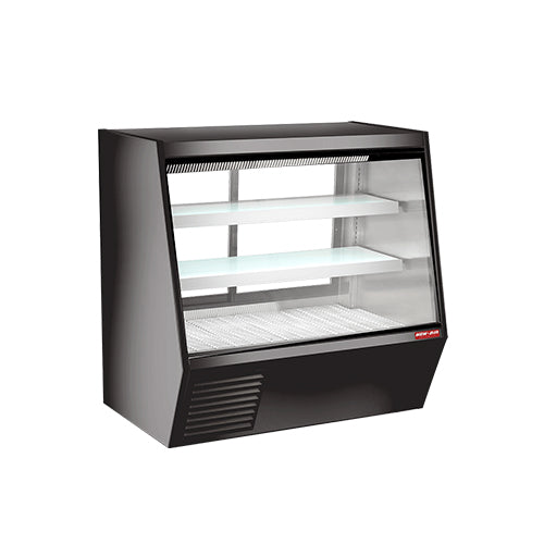 New Air NDDC-60-GC 60″ Angled Glass 2 Door Floor Refrigerated Display Case