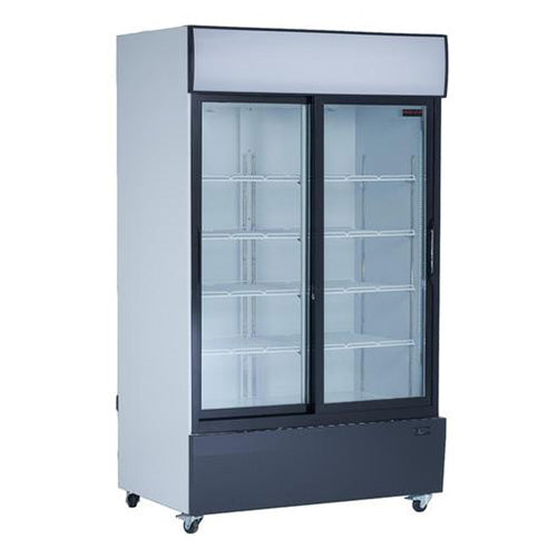 New Air NGR-115-S 53″ 2 Sliding Door Glass Refrigerator Merchandiser