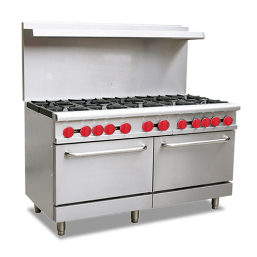 Omcan CE-CN-1524-R 60″ Natural Gas Range With 10 Open Burner