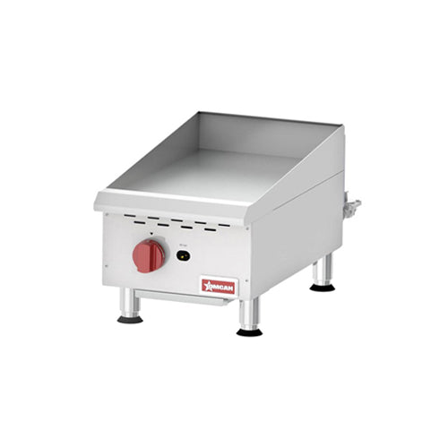 Omcan CE-CN-G15M 15" Manual Gas Griddle
