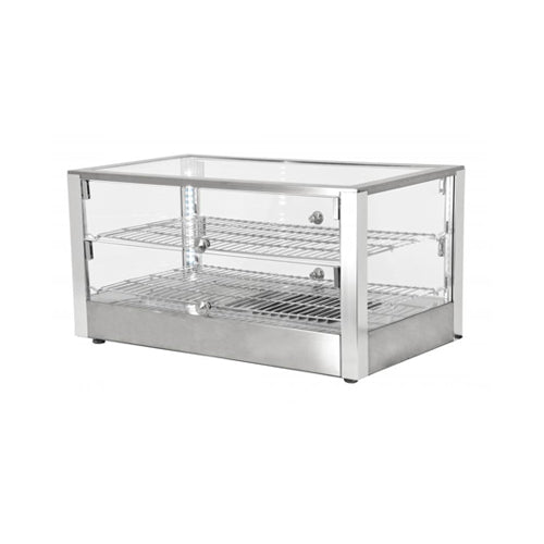 Omcan DW-CN-0080-L 28" Straight Glass Countertop Heated Display Case