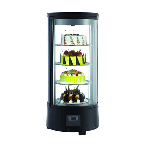 Omcan RS-CN-0072-R Round Glass Countertop Display Refrigerator