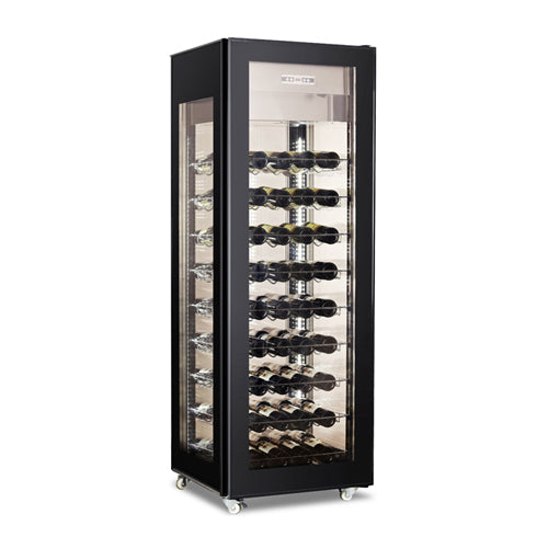 Omcan WC-CN-0400 Single Temperature Full Size 4-Glass View Wine Merchandiser