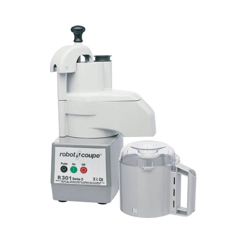 Robot Coupe R301 Continuous Feed Food Processor With 3.5 QT Grey Bowl
