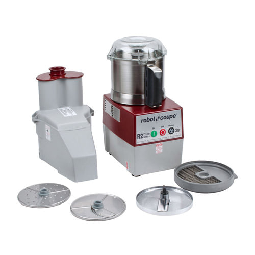 Robot Coupe R2-DICE-ULTRA Continuous Feed Food Processor / Dicer With 3 QT Stainless Steel Bowl