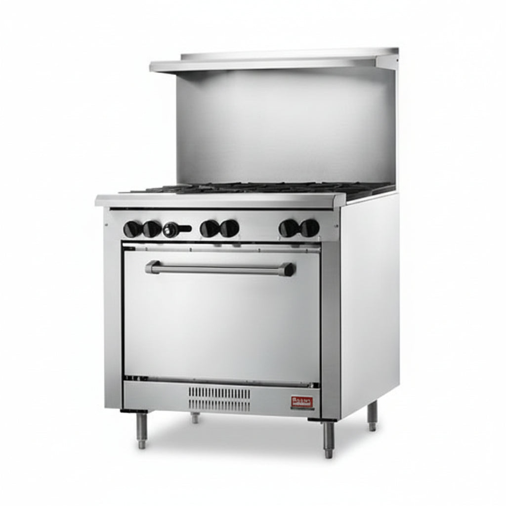 Rosko-RO-RFG-36LP 36″ Propane Gas Range With 6 Open Burner