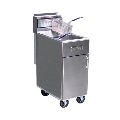 Royal RFT-60 60 Lb Natural Gas Floor Tube Fired Fryer