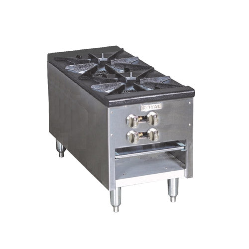 Royal RSP-18D-24 Propane Gas Double Burner Stock Pot Range