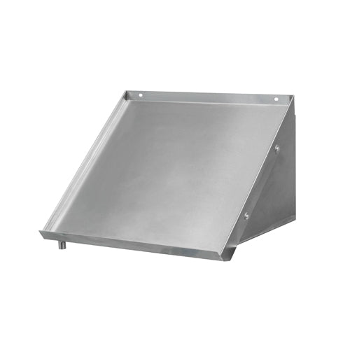 Thorinox TWDR-2263-L 63" 18 Gauge Stainless Steel Slanted Wall Mount Dish Rack Shelf