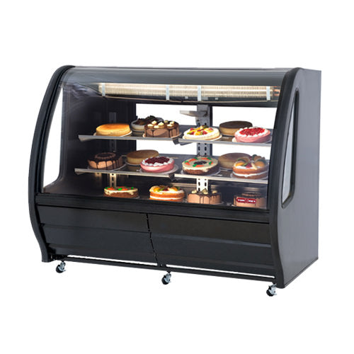 Tor-rey TEM200 74" Curved Glass 2 Door Floor Refrigerated Display Case