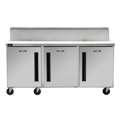 Traulsen CLPT-7220-SD 72" 3 Door Sandwich Prep Refrigerator