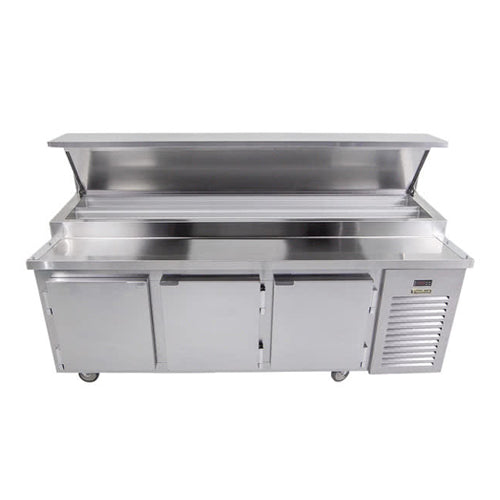 Traulsen TB091SL3S 91″ 3 Door Pizza Prep Refrigerator