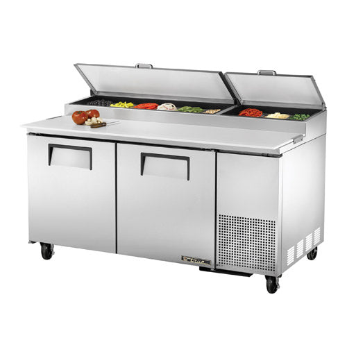 True TPP-67 67" 2 Door Pizza Prep Refrigerator
