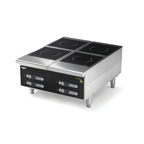 Vollrath 924HIDC Cayenne Four Hob Heavy Duty Digital Countertop Induction Cooker / Range - 208V, 2500W