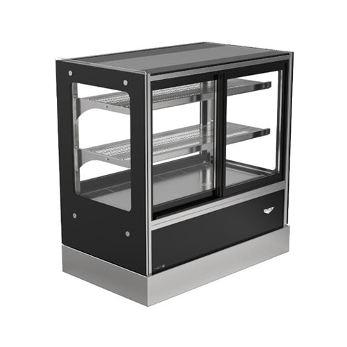 Vollrath RDCCB-36SS 36″ Cubed Glass Countertop with Self Serve Display Refrigerator