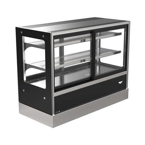 Vollrath RDCCB-48SS 48″ Cubed Glass Countertop with Self Serve Display Refrigerator